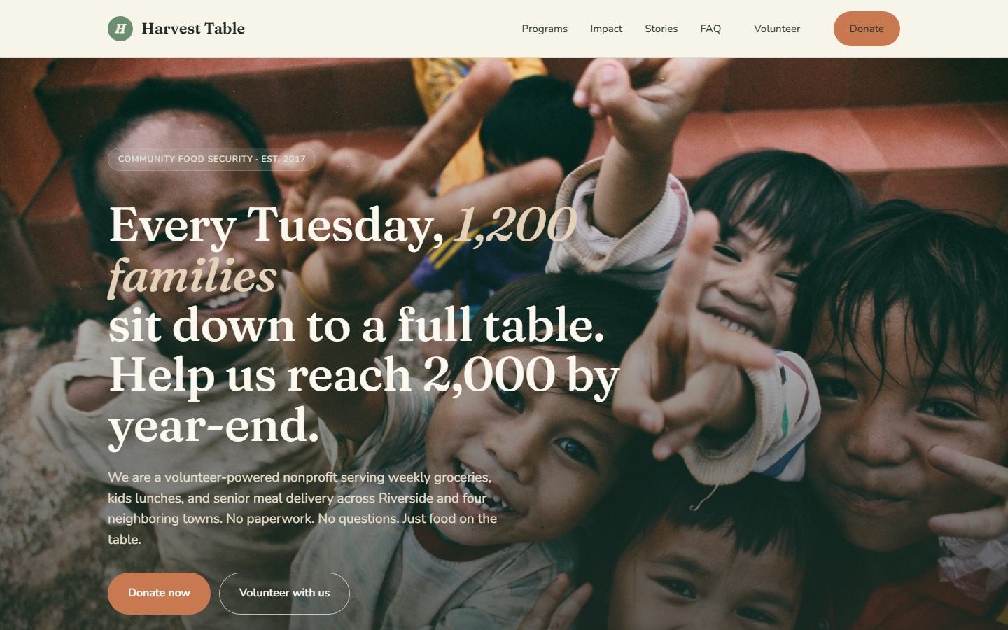 Charity, Variant A — Harvest Table sage food security