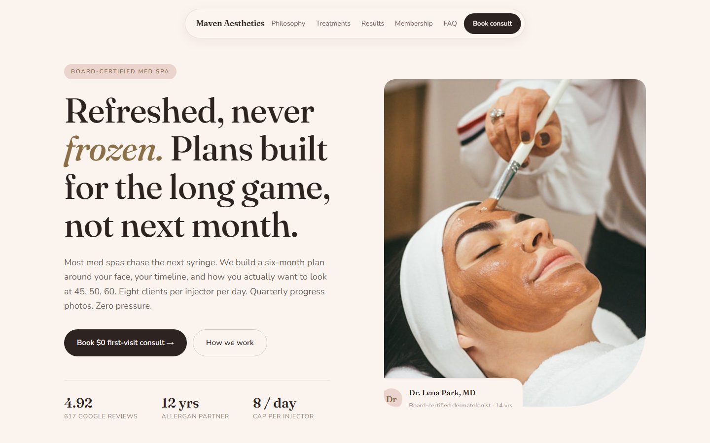 Med Spa, Variant A — Maven Aesthetics