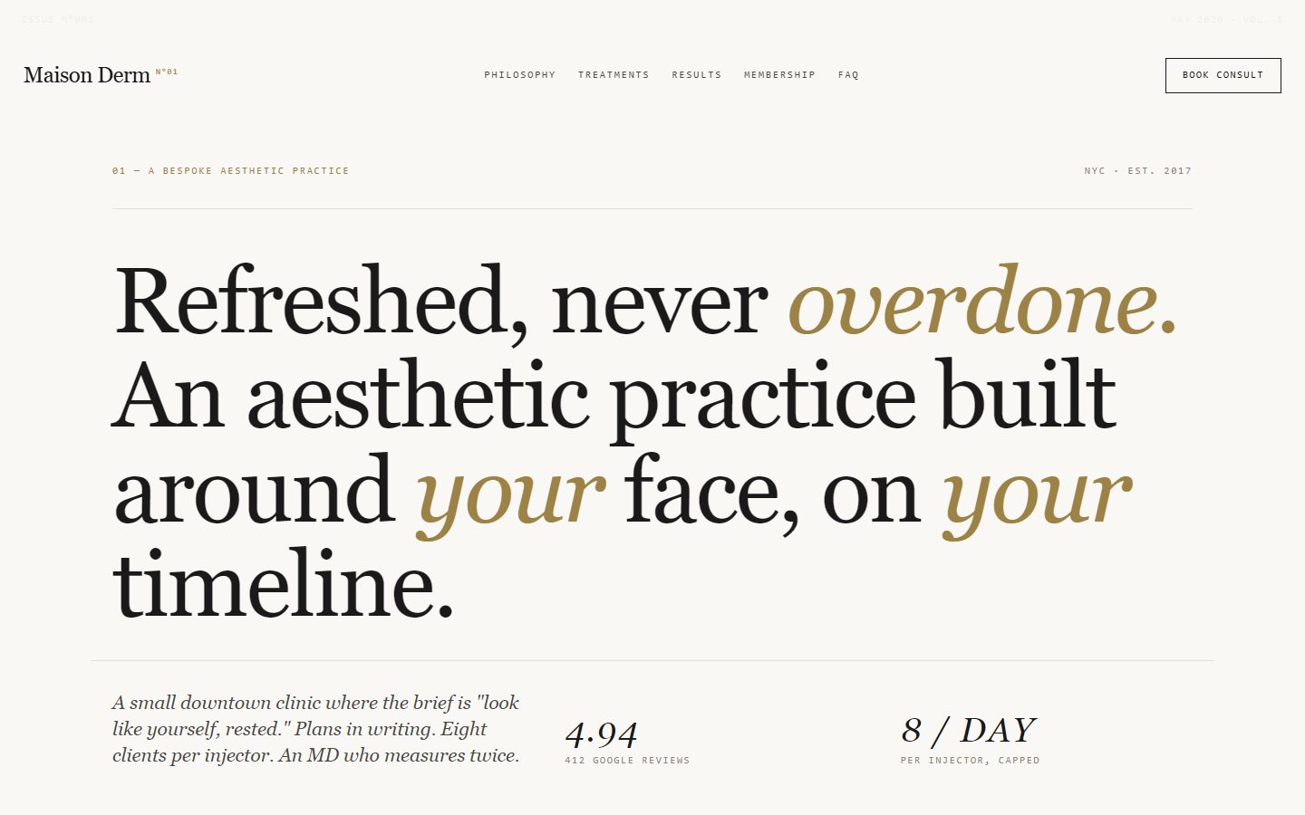 Med Spa, Variant C — Maison Derm magazine